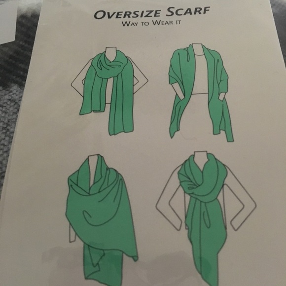 Oversized Scarf in Grey - Picture 2 of 2